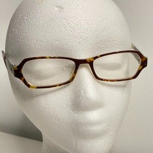 Lightec Morel 6675L Eyeglass Frames Brown Tortoise/Gunmetal 50 16 135